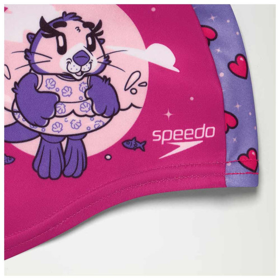 Speedo Παιδικό σκουφάκι κολύμβησης Printed Polyester Cap Speedo Παιδικό σκουφάκι κολύμβησης Printed Polyester Cap